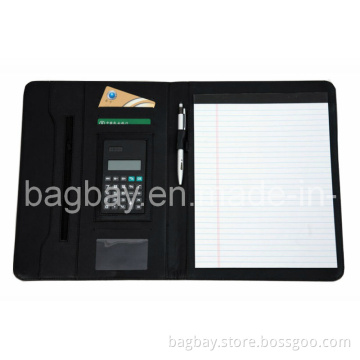 A4 Leather Portfolio with Calculator (PFBG09-003)